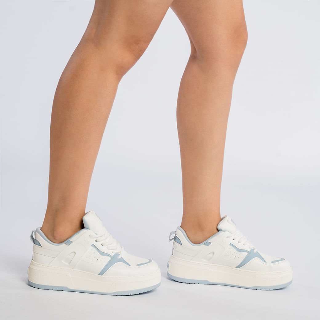Via Marte Tenis Casual 304-001-12 Soft Blue Multi Napa.3